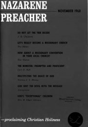 Title Page of Nazarene Preacher