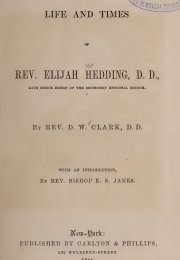 Image of Title page - Life and Times of Rev. Elijah Hedding