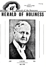Title Page of Herald of Holiness - July 2, 1951