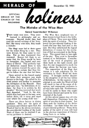 Title Page of Herald of Holiness - December 10, 1951