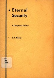 Book Cover Image of Eternal Security a Dangerous Fallacy