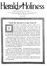 Title Page of Herald of Holiness - May 26, 1920