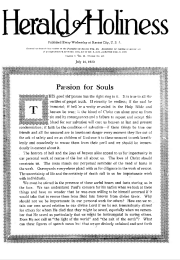 Title Page of Herald of Holiness - July 14, 1920