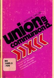 Cover Image of Book - Union and Communion
