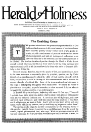 Title Page of Herald of Holiness - October 6, 1920