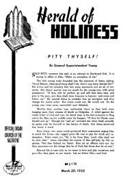 Cover of Herald of Holiness - March 20, 1950