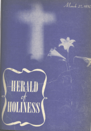 Cover page of Herald of Holiness - March 27, 1950
