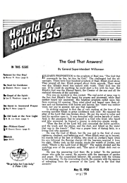 Cover of Herald of Holiness - April 3, 1950