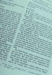 English Bible in Blue-Green Hebrews 11 By Faith