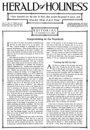 Front page of Herald of Holiness - July 26, 1922