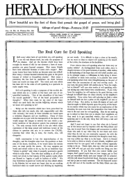 Front page of Herald of Holiness - June 13, 1923