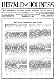 Front page of Herald of Holiness - December 5, 1923