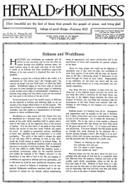 Front page of Herald of Holiness - December 12, 1923
