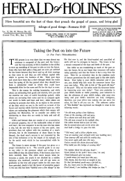Front page of Herald of Holiness - January 2, 1924