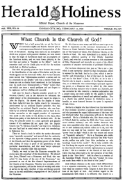 Front page of Herald of Holiness - February 11, 1925