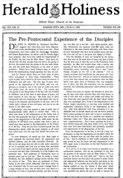 Front page of Herald of Holiness - June 17, 1925