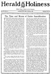 Front page of Herald of Holiness - June 24, 1925