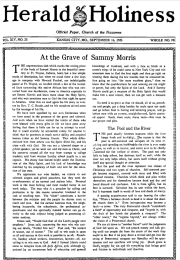 Front page of Herald of Holiness - September 16, 1925