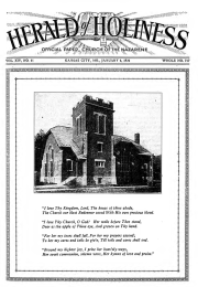 Front page of Herald of Holiness - January 6, 1926