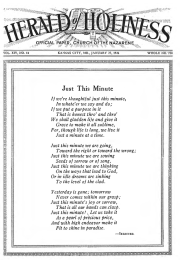 Front page of Herald of Holiness - January 27, 1926
