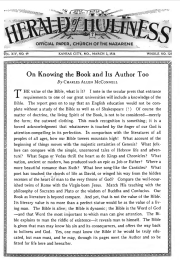 Front page of Herald of Holiness - March 3, 1926