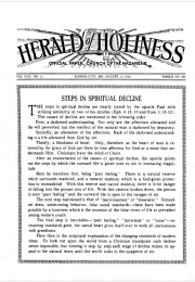 Front page of Herald of Holiness - August 22, 1928