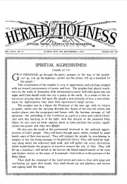 Front page of Herald of Holiness - September 4, 1929