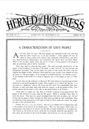 Front page of Herald of Holiness - September 18, 1929