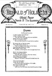 Front page of Herald of Holiness - April 9, 1930