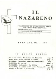 IL NAZARENO - Gennaio-Marzo 1987