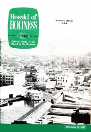 Herald of Holiness - December 13, 1961