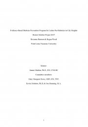 Evidence-Based Diabetes Prevention Program for Latino Pre-Diabetics in City Heights