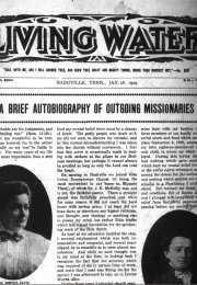 Living Water, Jan. 28, 1909