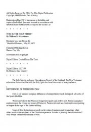 Who is the Holy Spirit?