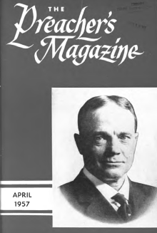 Title Page of Preacher's Magazine Photo of Billy Sunday