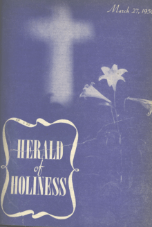 Cover page of Herald of Holiness - March 27, 1950