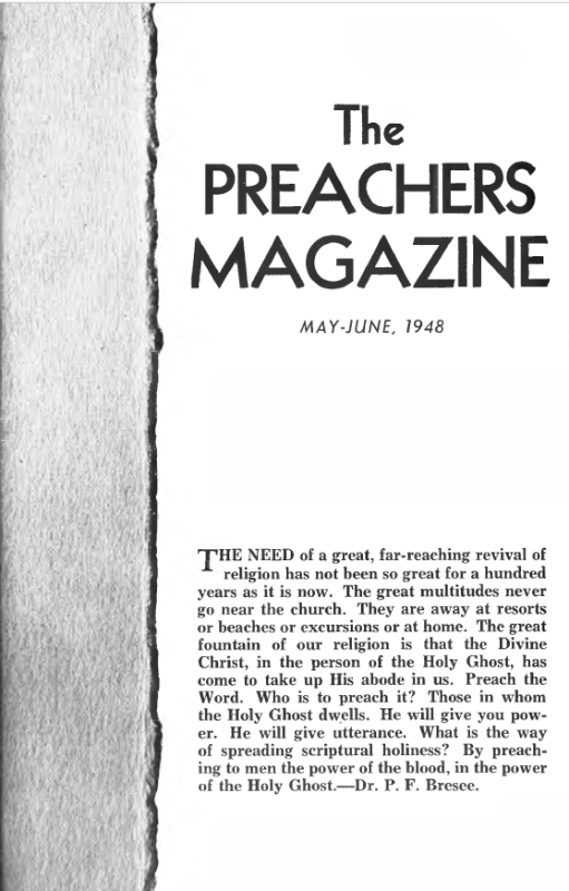 Title Page of Preacher's Magazine