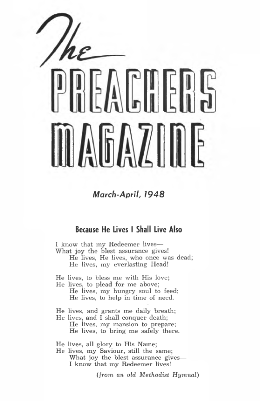 Title Page of Preacher's Magazine