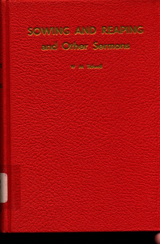 Cover of Book - Sowing and Reaping and Other Sermons
