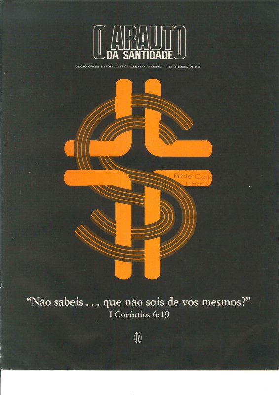 O ARAUTO DA SANTIDADE - 1 DE SETEMBRO DE 1981