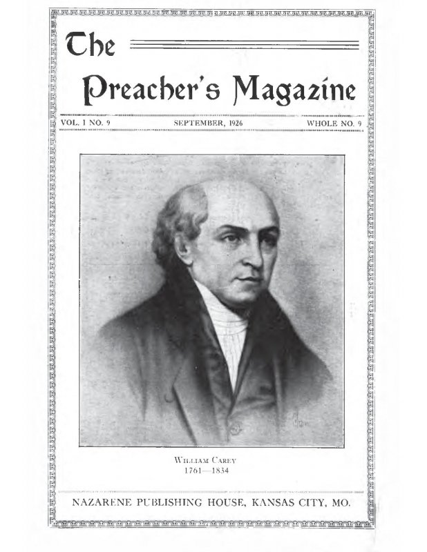 Preacher's Magazine, Volume 1 Number 9, September 1926