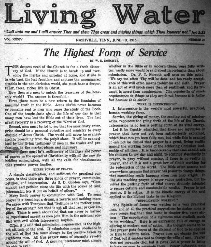 Living Water, June 10, 1915
