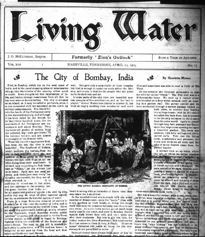 Living Water, Aug. 14, 1913