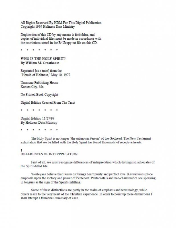 Who is the Holy Spirit?